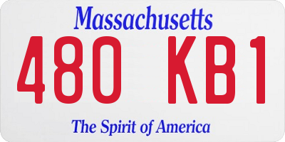 MA license plate 480KB1