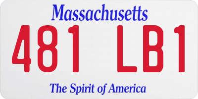 MA license plate 481LB1