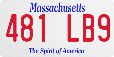 MA license plate 481LB9
