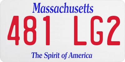 MA license plate 481LG2