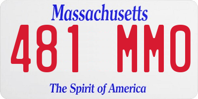 MA license plate 481MM0
