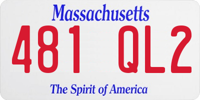 MA license plate 481QL2