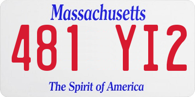 MA license plate 481YI2