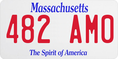 MA license plate 482AM0