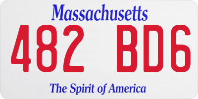 MA license plate 482BD6