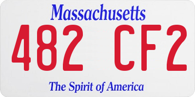 MA license plate 482CF2