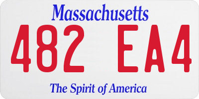 MA license plate 482EA4