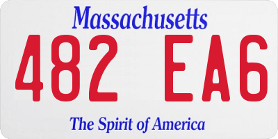 MA license plate 482EA6