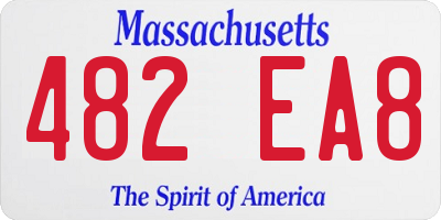 MA license plate 482EA8