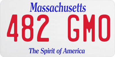 MA license plate 482GM0