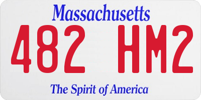 MA license plate 482HM2