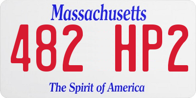 MA license plate 482HP2
