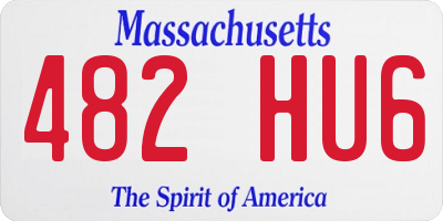 MA license plate 482HU6