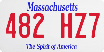 MA license plate 482HZ7