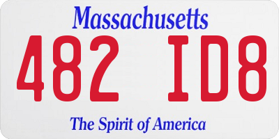 MA license plate 482ID8