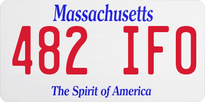 MA license plate 482IF0