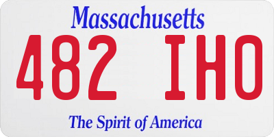 MA license plate 482IH0