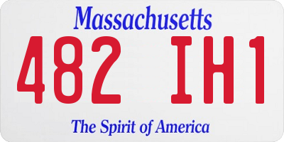 MA license plate 482IH1