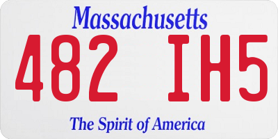 MA license plate 482IH5
