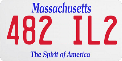 MA license plate 482IL2