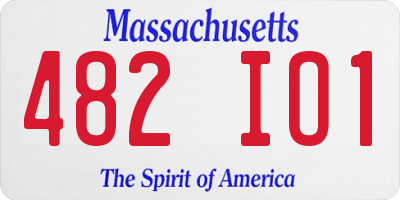 MA license plate 482IO1