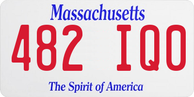 MA license plate 482IQ0