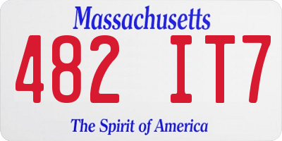 MA license plate 482IT7