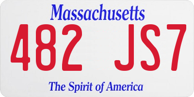 MA license plate 482JS7