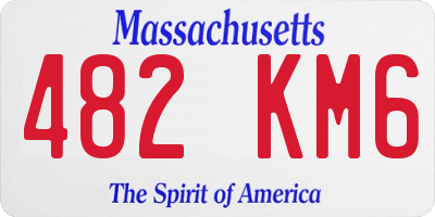 MA license plate 482KM6