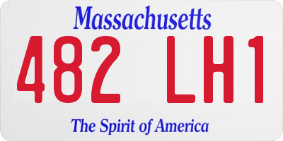 MA license plate 482LH1