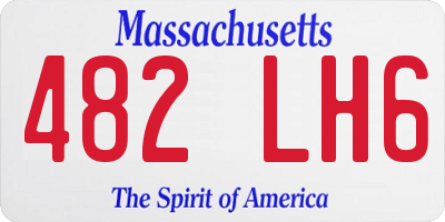 MA license plate 482LH6