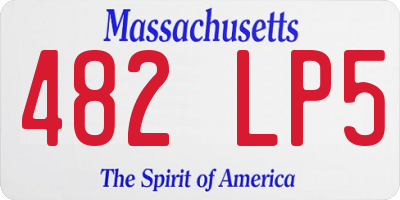 MA license plate 482LP5
