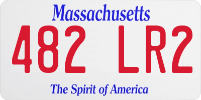 MA license plate 482LR2