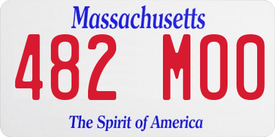 MA license plate 482MO0