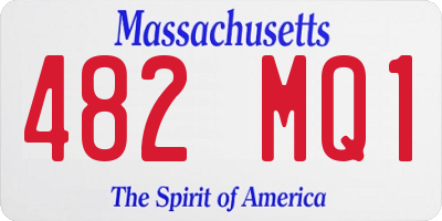 MA license plate 482MQ1