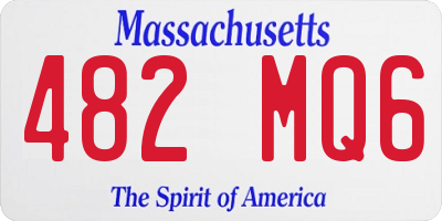 MA license plate 482MQ6