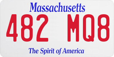 MA license plate 482MQ8