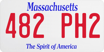 MA license plate 482PH2