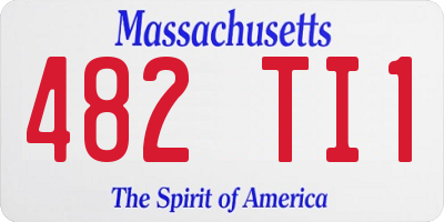 MA license plate 482TI1