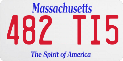 MA license plate 482TI5