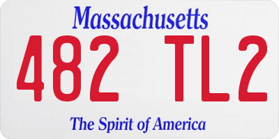 MA license plate 482TL2