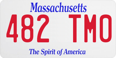 MA license plate 482TM0