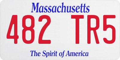 MA license plate 482TR5