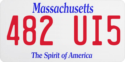 MA license plate 482UI5