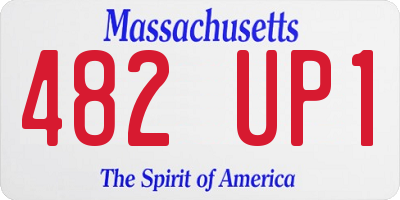 MA license plate 482UP1