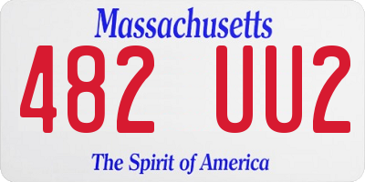 MA license plate 482UU2