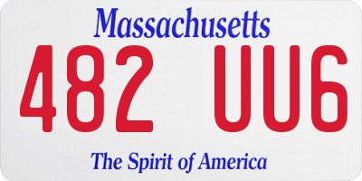 MA license plate 482UU6