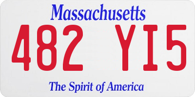 MA license plate 482YI5