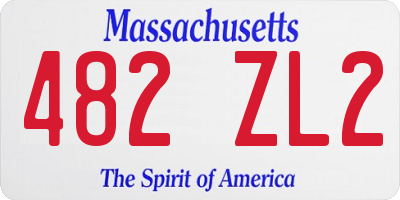 MA license plate 482ZL2