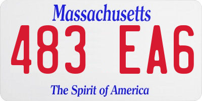 MA license plate 483EA6